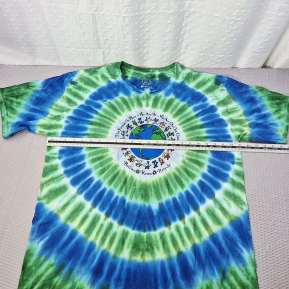 Grateful Dead Flag Bears Dancing Around The Earth Size XL Unisex - Picture 7 of 7